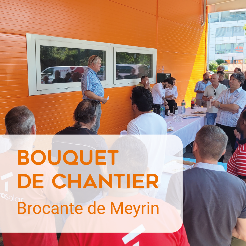 Bouquet de chantier réussi pour la brocante Renfile de Meyrin
