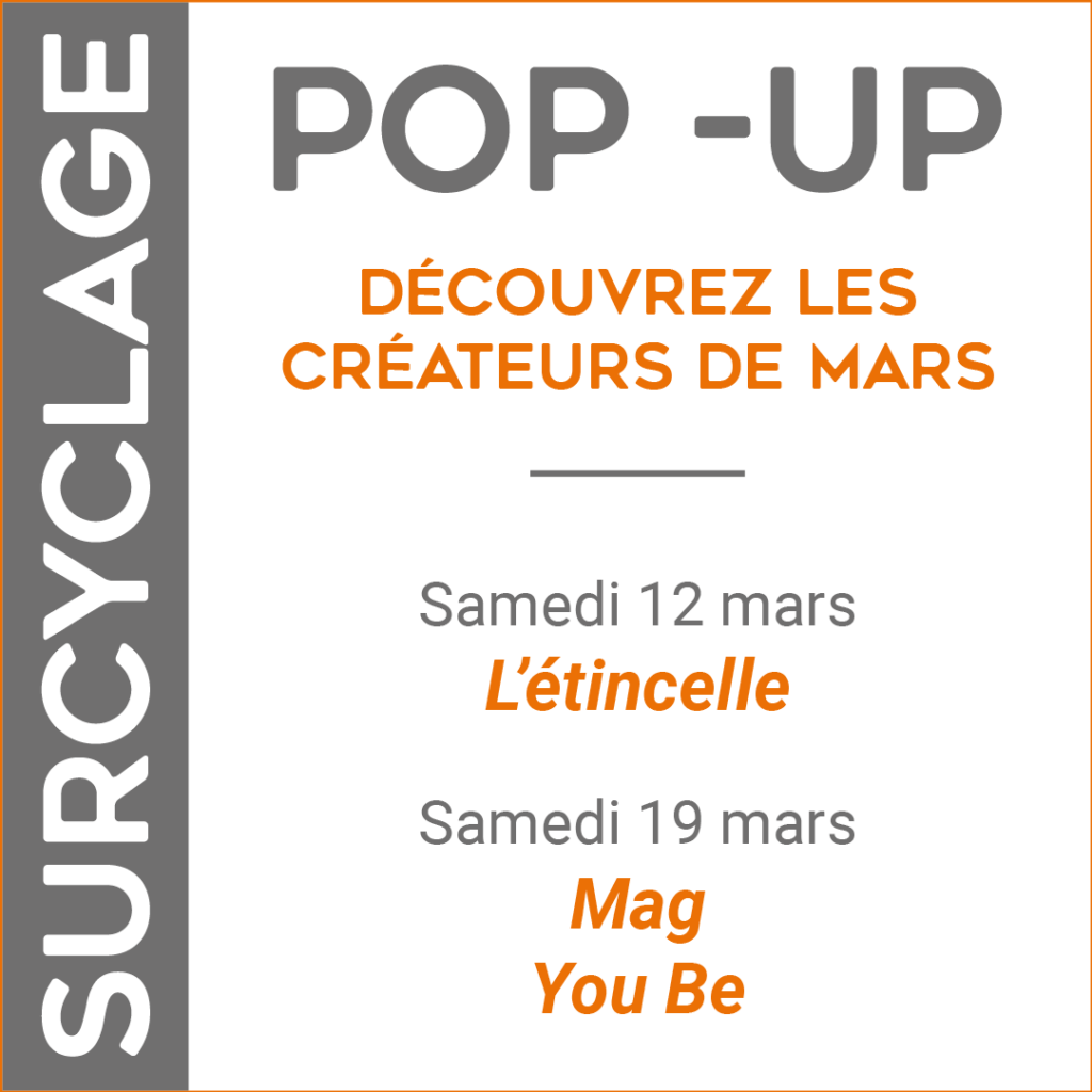 Pop-up surcyclage de mars