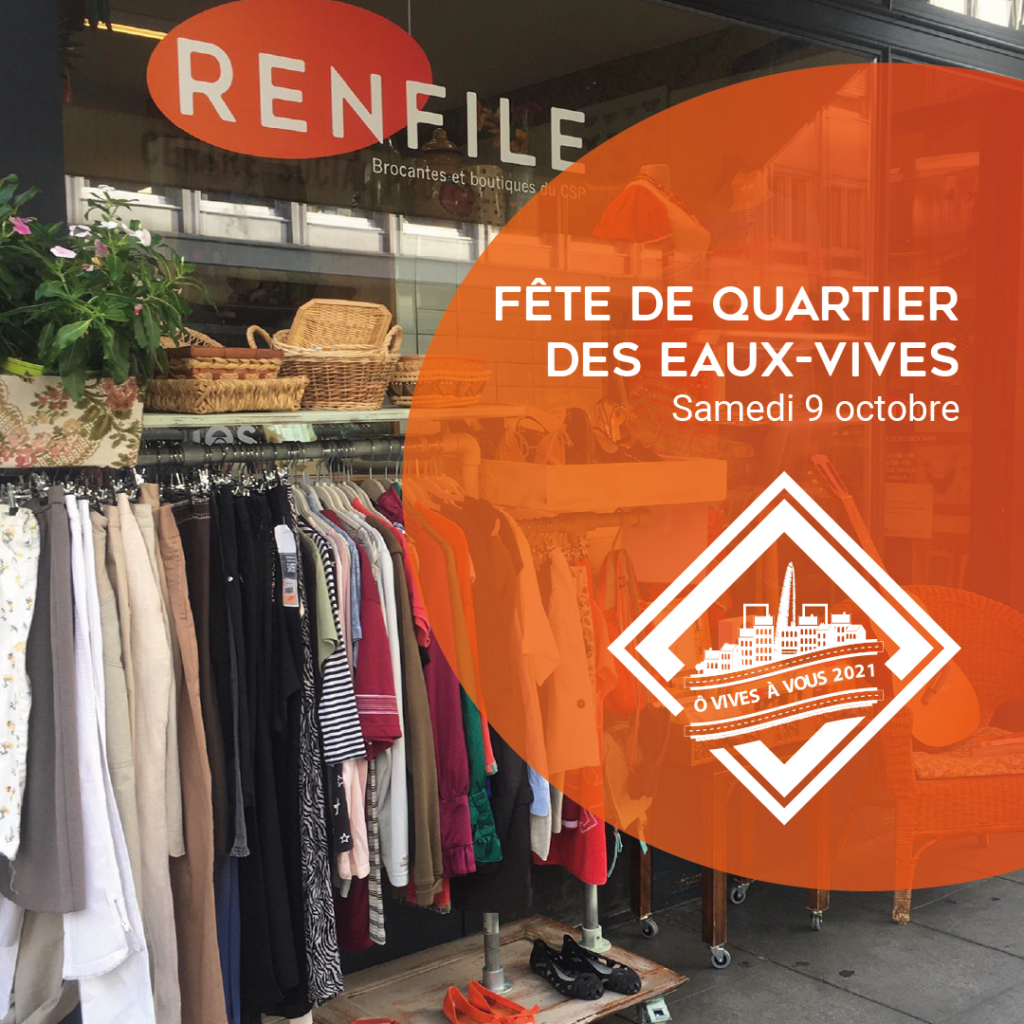 La boutique des Eaux-Vives se réjouit de participer à la fête de quartier !