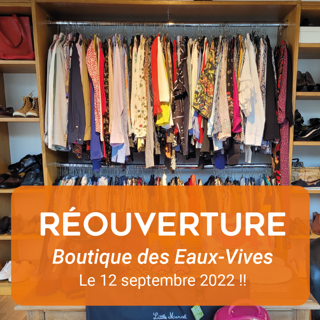 Réouverture de la boutique des Eaux-Vives
